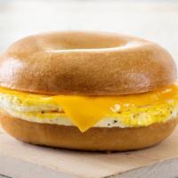 Egg and Cheese Sandwich · Fresh-cracked egg and your choice of cheese served on your favorite bagel. Vegetarian.