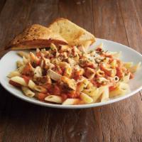 Chicken Pasta Primo · Grilled, 100% antibiotic-free chicken breast, penne pasta, tomato-basil sauce and Asiago.