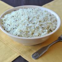 Zeera Rice · Basmati rice stir-fried with cumin seeds.