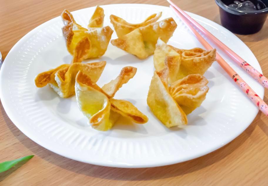2. Crab Meat Cheese Wonton · 6 pieces.