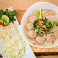 29. Bun Moc · Pork served with rice noodles.