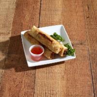Crispy Imperial Rolls GF · Deep fried egg rolls stuffed with ground pork, shrimp, and vegetables served with lettuce an...
