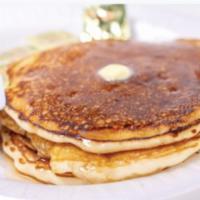 Short Stack Breakfast · 2 pancakes, 2 eggs, 2 bacon. Add extras for an additional charge.