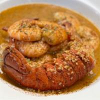 U Peel shrimp · Sauteed in our famous garlic butter sauce.