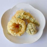 Vegetable Tempura Appetizer · Deep fried assorted vegetables in light batter.