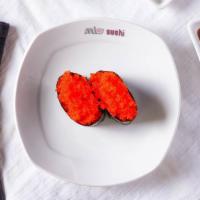 Smelt Fish Roe (Masago) · Raw. Add quail egg for an additional charge.