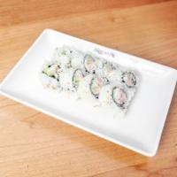 Alaska Roll · Real crab, cream cheese, cucumber and sesame seed.