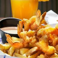 Southern Fried Shrimp · Seasoned hand-breaded shrimp, fried to perfection served with fries, and our famous shack sa...