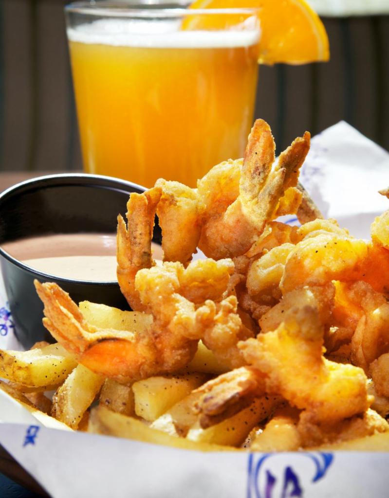 Southern Fried Shrimp · Seasoned hand-breaded shrimp, fried to perfection served with fries, and our famous shack sauce.