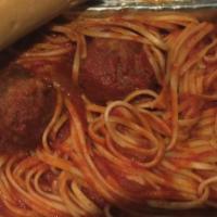 Pasta and Meatballs Dinner Special · Includes house salad, your choice of pasta or rice pilaf, garlic bread and 2 liter soda.  An...