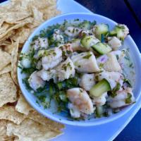Shrimp And Fish Ceviche* · Made fresh daily ceviche with shrimp and local fish, pico de gallo served with fresh made to...
