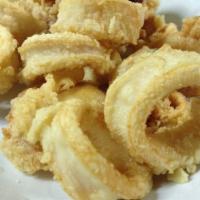 Fried Calamari · Served with a side of marinara sauce.