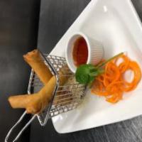 Crispy Veggies Roll · Crispy fried spring rolls with mixed vegetables with special sauce.