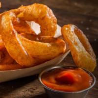 Onion Rings · Crispy battered rings with a side of whichever dipping sauce you'd like or America’s Favorit...
