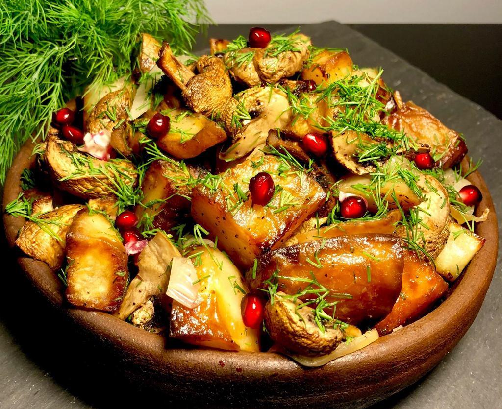 Oven Fried Potato with Mushroom and Onion Combo · 