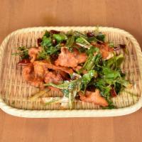 15. Crispy Pork Belly · Deep-fried pork belly seasoned with Szechuan spices, cilantro, and scallions