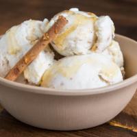 Baklava Ice Cream · Crushed Baklava with Vanilla Ice Cream Topped with Honey