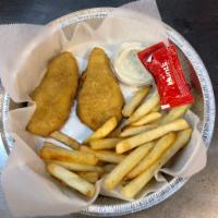 Chicken Strips · Chicken fingers with fries & Drink side of Ranch