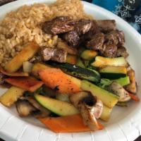 NY Strip Steak Hibachi Lunch · All hibachi orders come with up to 2 yum yum sauce. Anything above the 2 will be .50 cent ex...