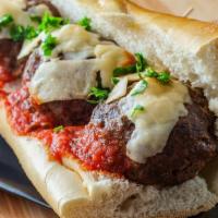 Meatball Parmigiana Sub · 