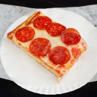 Sicilian Pizza Slice with 1 Topping · 