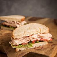 Turkey Sandwich Lunch · OvenGold Turkey Breast with, mayo, lettuce, and tomato.