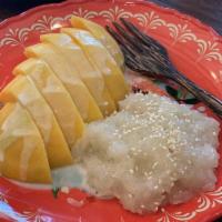 Mango with Sweet Sticky Rice · Yup