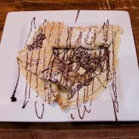 Buckeye Crepe · Nutella and peanut butter.