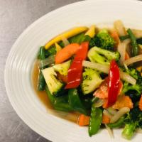 Vegetables · Vegetables. Sauteed assorted fresh vegetables with served with brown sauce.