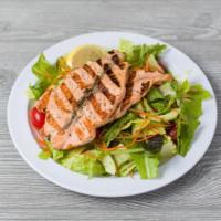 G2. Grilled Salmon Salad · 2 pieces.