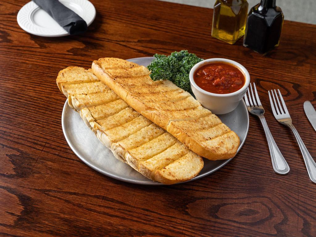 1/2 Garlic Cheese Bread · 1/2 loaf of garlic cheese bread served with marinara or pesto.