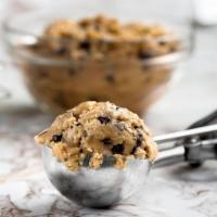 Cookie Dough Scoop - Build Your Own · our homemade cookie dough topped with one frosting and one topping of your choice. 