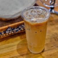 Iced Latte · 24 ounces. Double espresso shot using cartel beans.