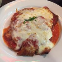 3. Veal and Chicken Parmigiana Combo Platter · Served with a choice of pasta.