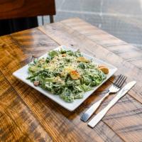 Caesar Salad  · Green salad with Caesar dressing and cheese. Add protein for an additional charge.