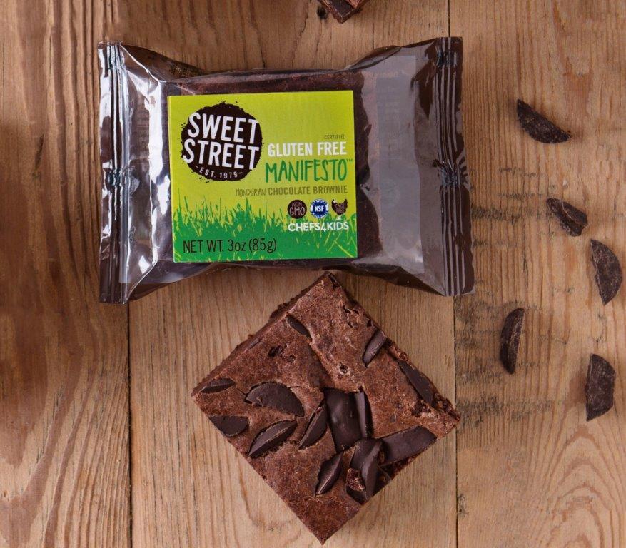 Gluten Free Honduran Brownie · They don't taste gluten-free! Cerfitied gluten-fee, these brownies are baked with cage-free eggs, gluten-free flour, sustainable dark Honduran chocolates and ingredients free of gmo's and artificial additives.