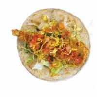Fried Chicken  · Crispy chicken, cheddar cheese, corn, lettuce, pico. Add-ons for an additional charge. Diffe...