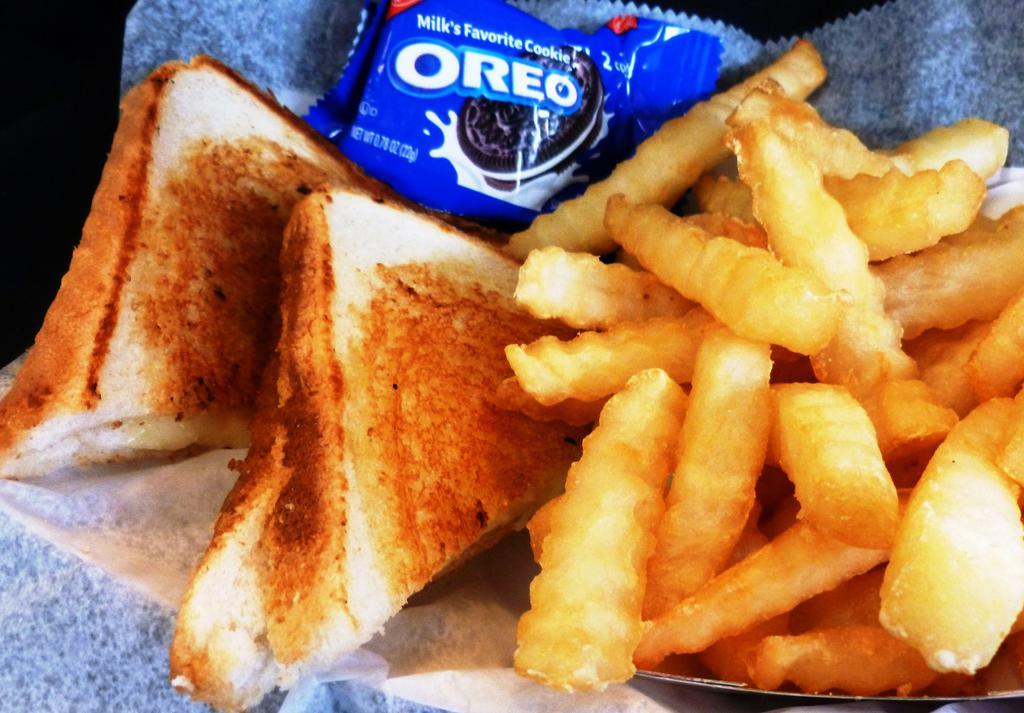 Kids Grilled Cheese Meal · Served on white bread