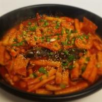 Seafood Rice Cake(해물떡볶이) · Add cheese for an additional charge.