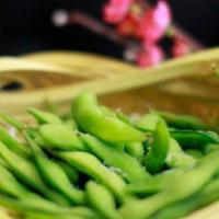 2. Edamame · Steamed Japanese green beans.