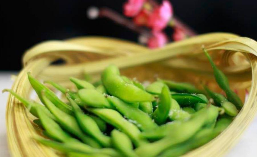 2. Edamame · Steamed Japanese green beans.