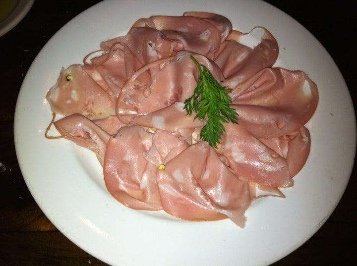 Mortadella · Pistachio flavored cured meat from bologna