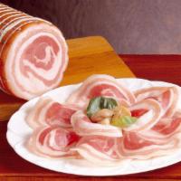 Pancetta · air dried seasoned pork belly 