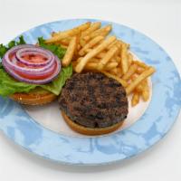 Angus Burger · Our signature hand-formed half pound fresh Angus chuck burger grilled to order, served on a ...