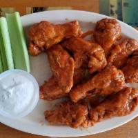 Party Wings · Served with bleu cheese and celery. Made with jumbo Purdue wings.