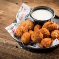 Breaded Mushrooms · Served with a side of ranch.