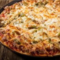 Fabulous 4 Pizza · Gourmet Italian sausage, mushroom, onion and green pepper.