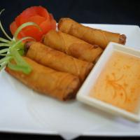 Vegetable Rolls · Deep fried rolls filled with mixed vegetables and glass noodle