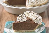 Chocolate Cream Pie · Chocolate blended with our creamy vanilla custard. Topped with fresh whipped cream or fluffy...