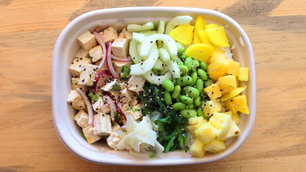 Tofu Bowl (3 Scoops of Tofu) · Your choice of base, 3 scoops of tofu, sauces and toppings.